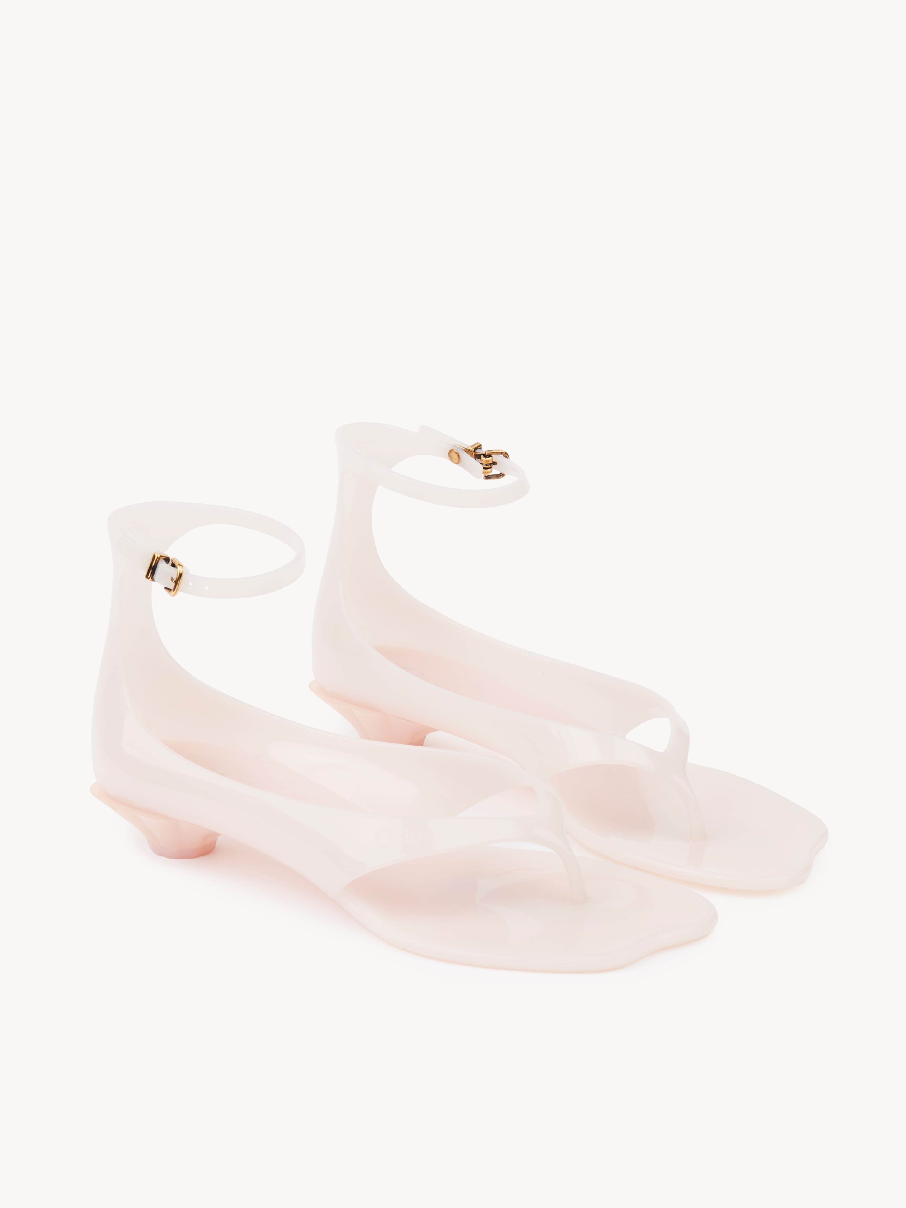 White sandals