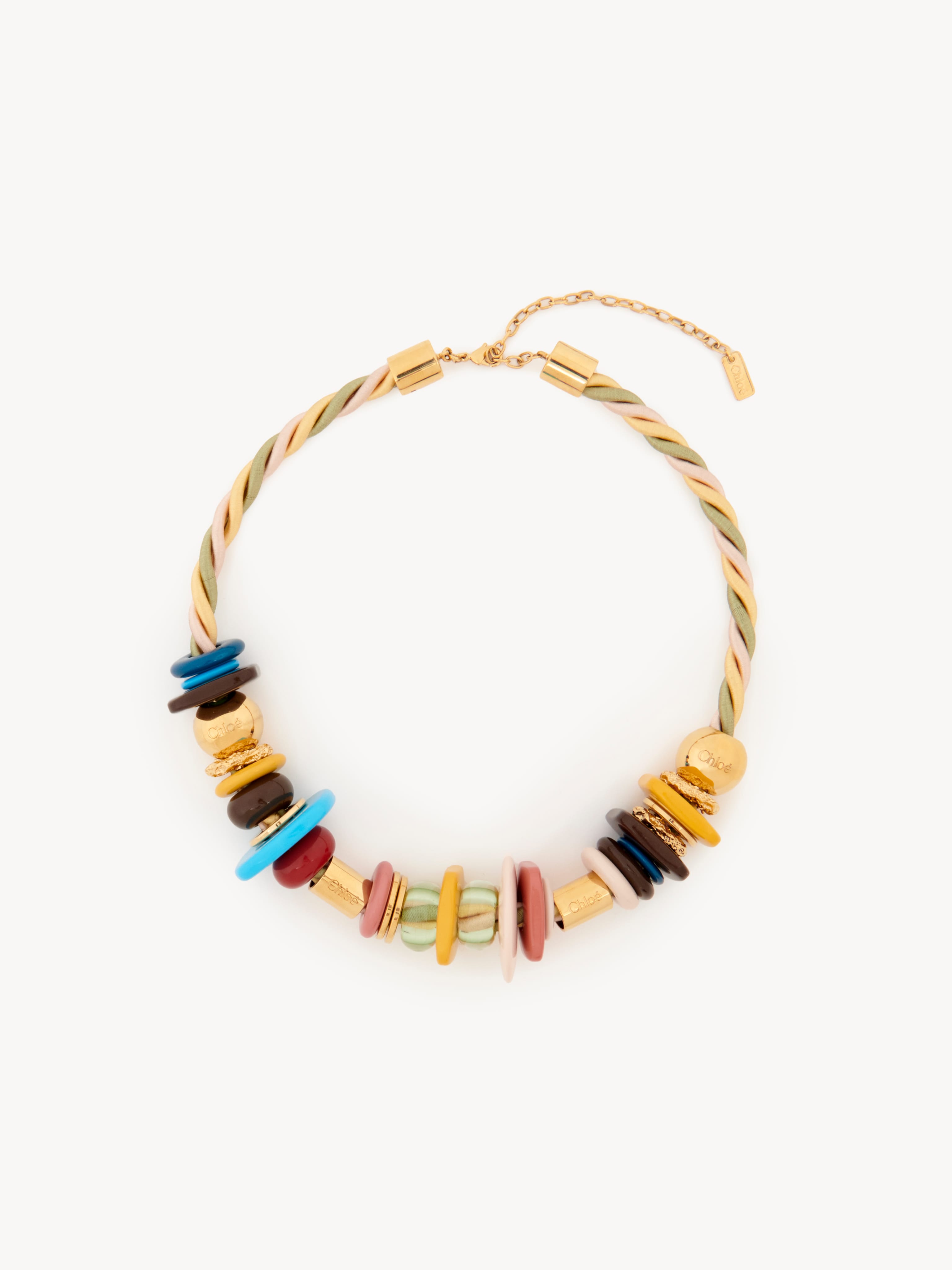 Colorful beaded necklace - A