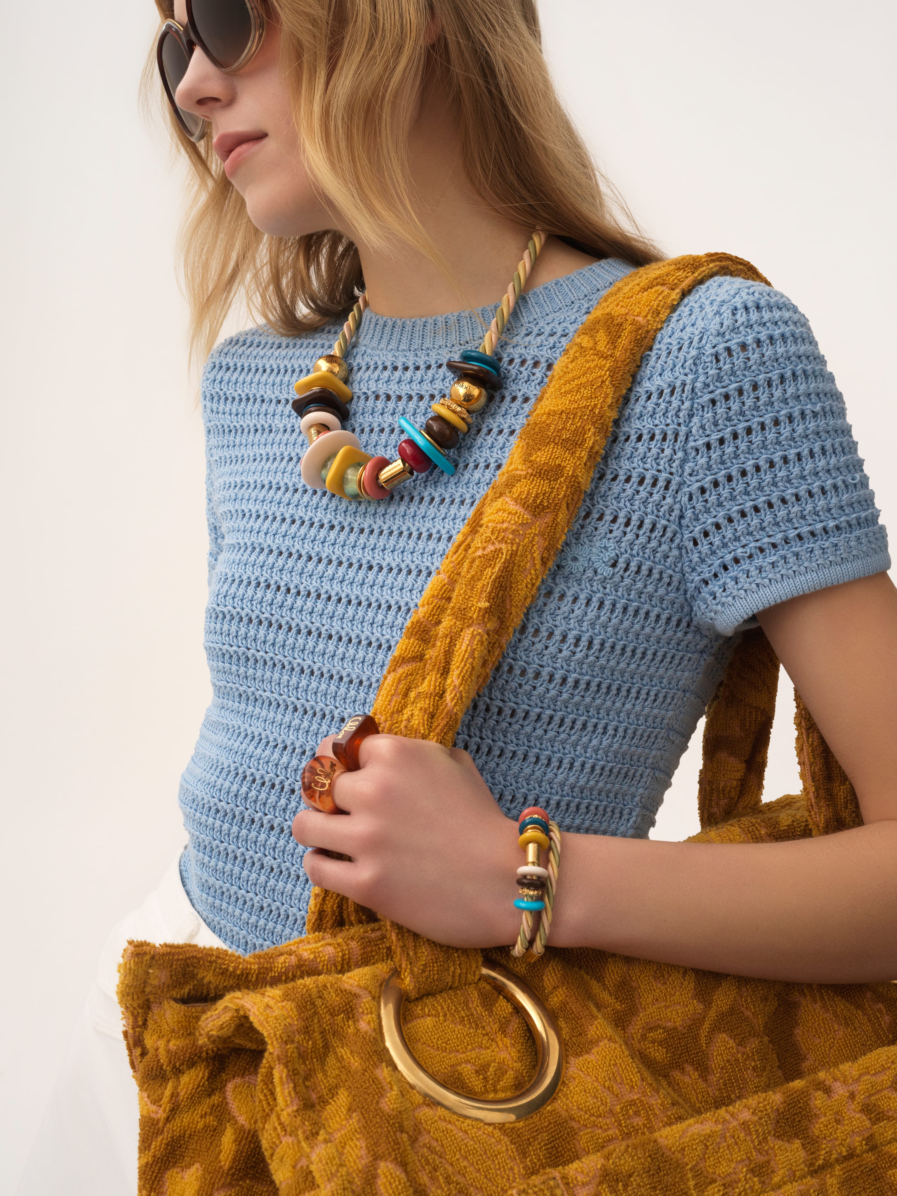 Colorful beaded necklace - B